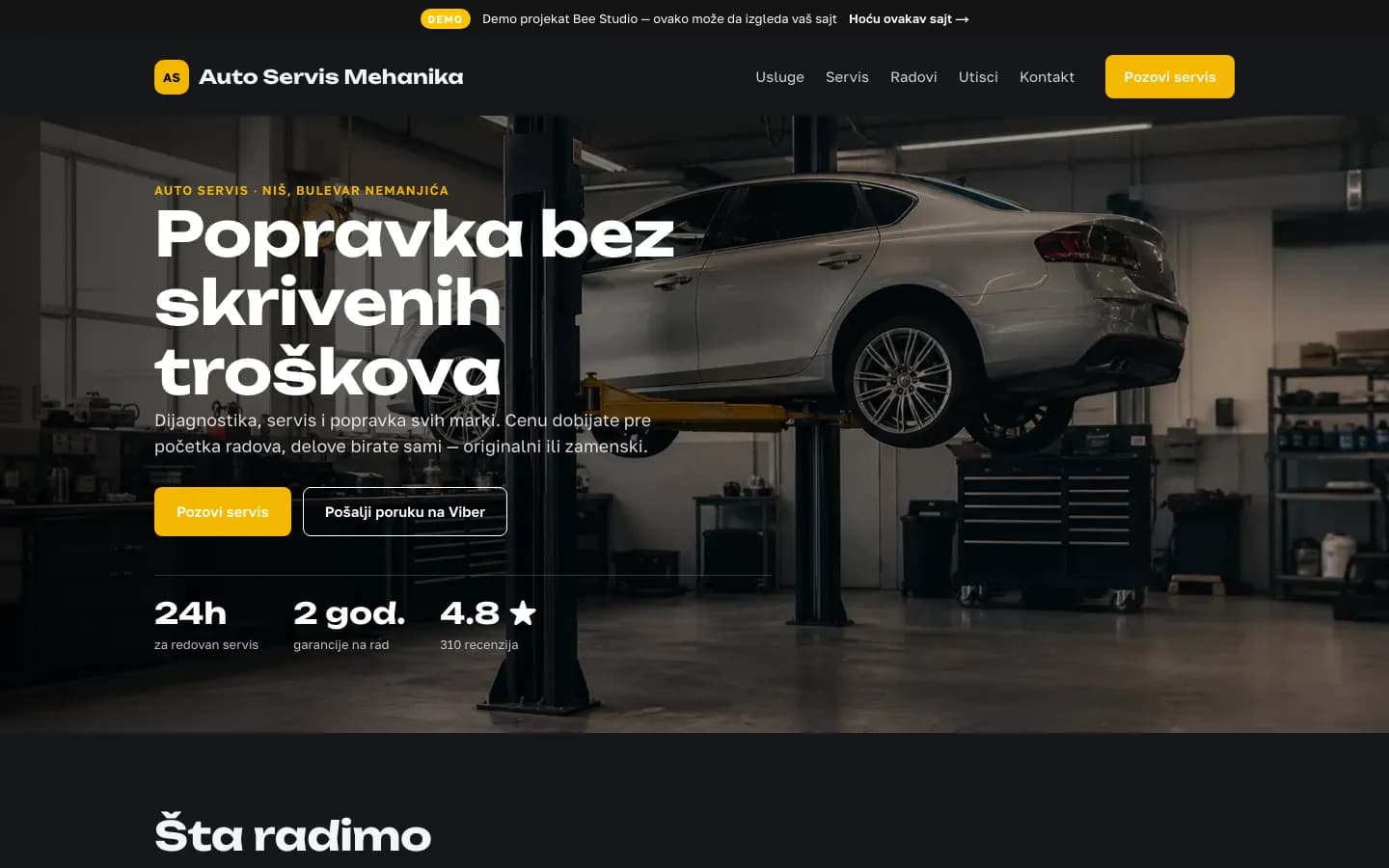 Auto Servis Mehanika — desktop