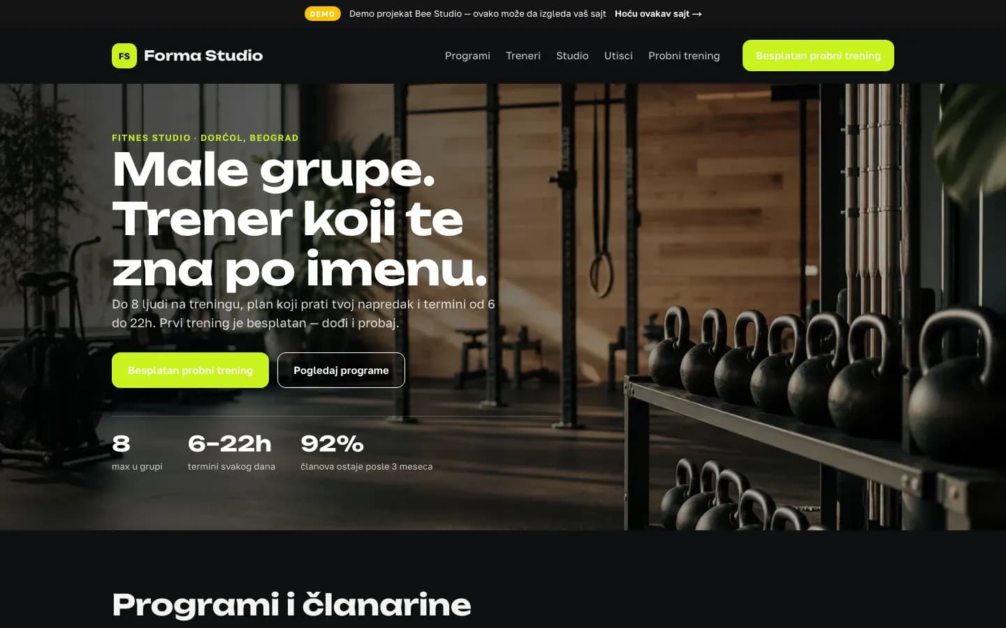Forma Studio — desktop