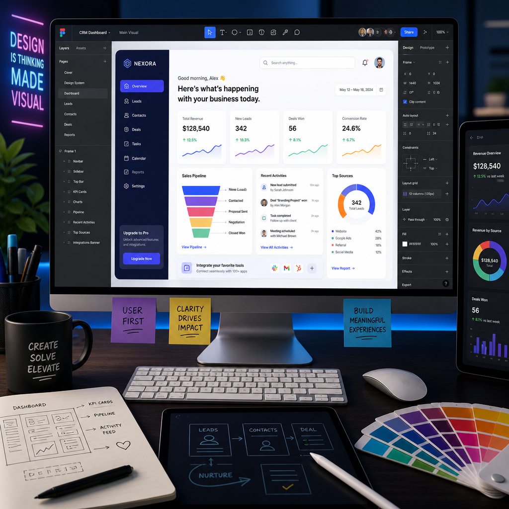 Оптимизация интерфейса с элементами UX и интеграцией CRM.