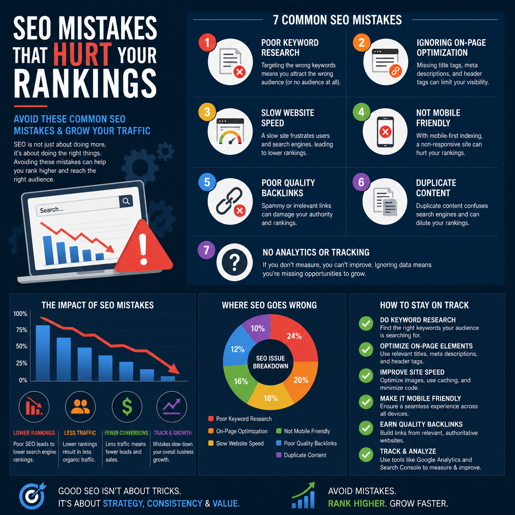 Ошибки в SEO