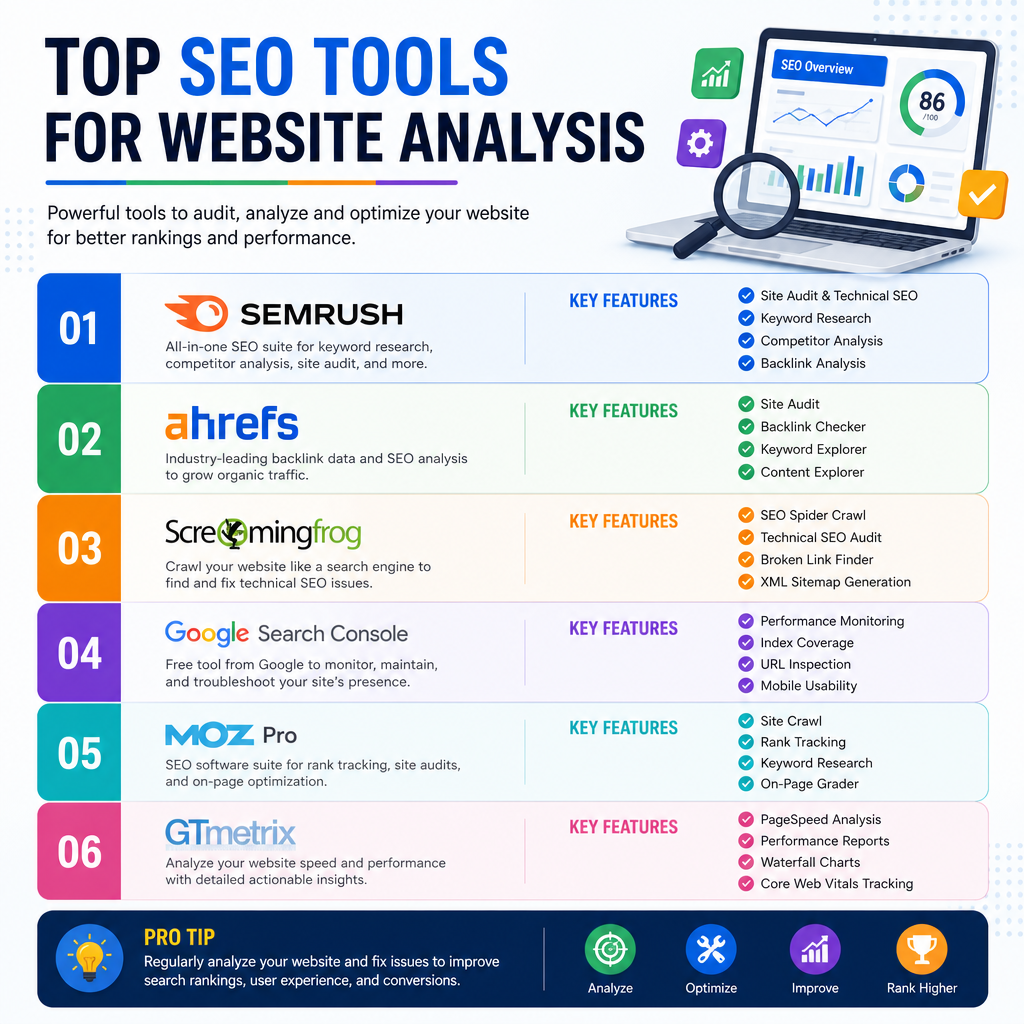 Топ инструменты SEO для анализа сайта